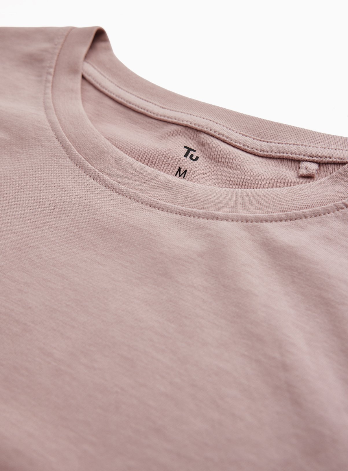Light Pink Pure Cotton Regular Fit T-Shirt L - Image 4 thumbnail